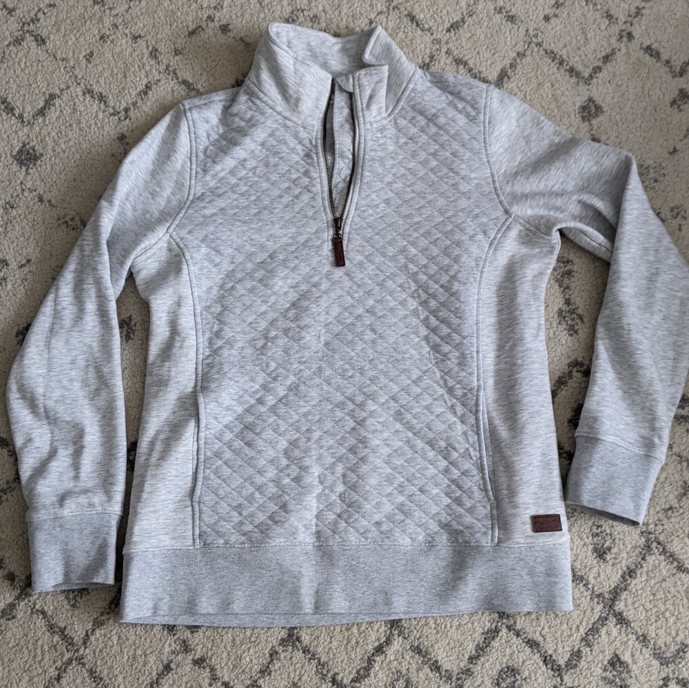Quilted 1/4 Zip Pullover